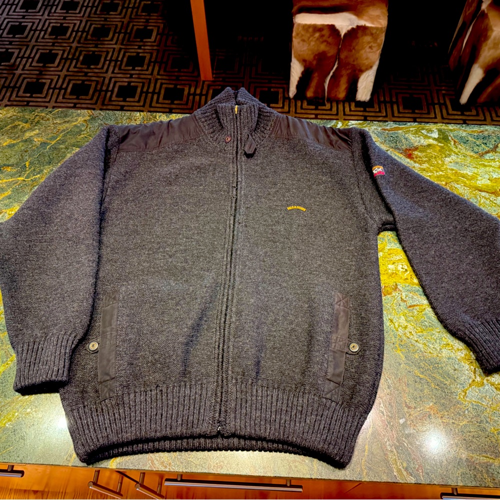 Paul and Shark heavy zip-up cardigan